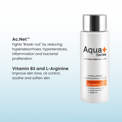 Aqua+ Series Soothing Purifying Toner 150ml.