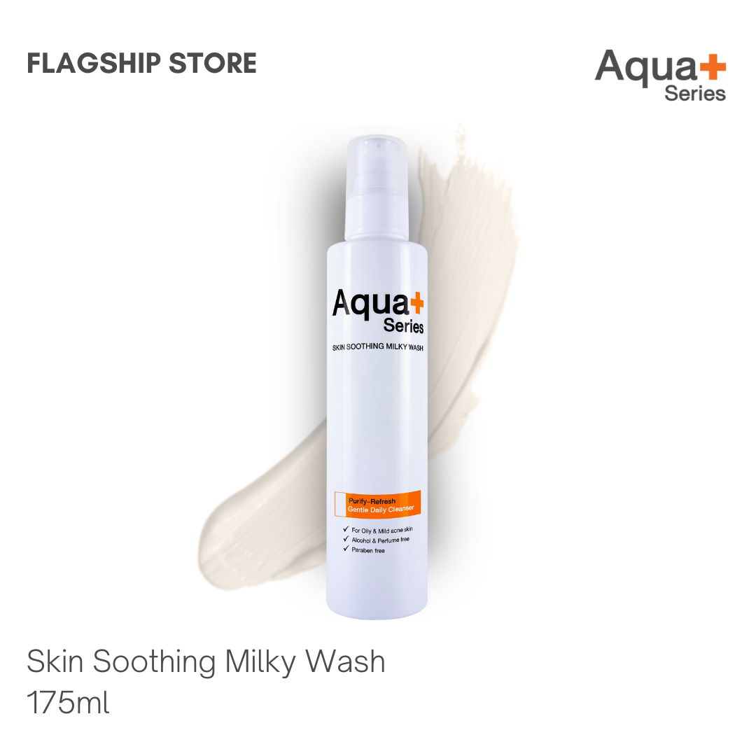 Aqua+ Series Skin Soothing Milky Wash 175ml.