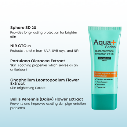 Aqua+ Series Multi Protection Sunscreen SPF50+