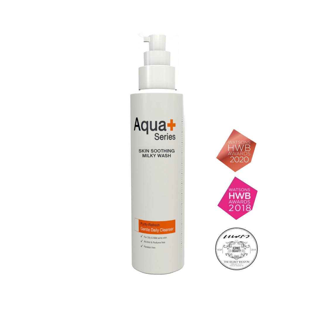 Aqua+ Series Skin Soothing Milky Wash 175ml.