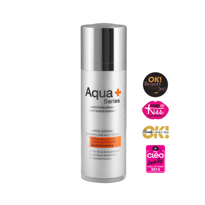 Aqua+ Series Smoothing Bright Soft Scrub Essence 30ml.